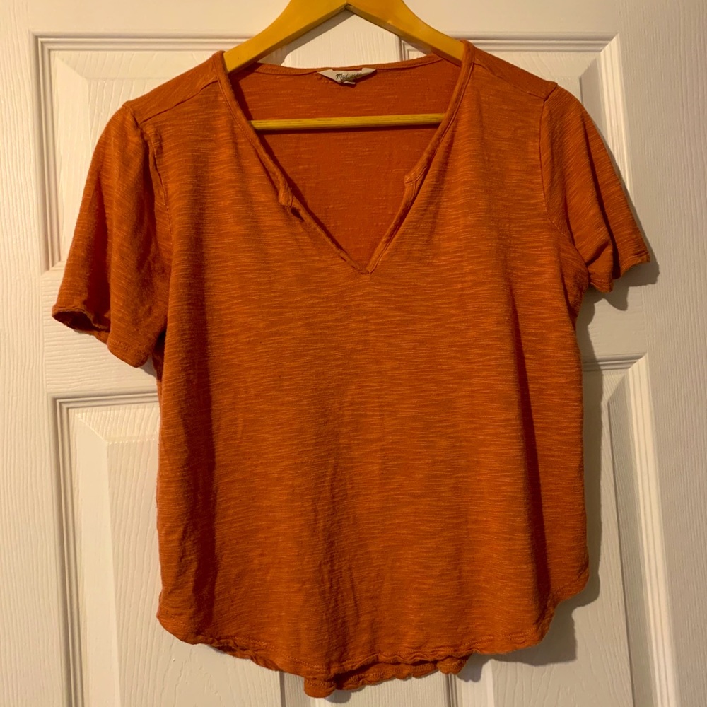 Madewell coral tee small